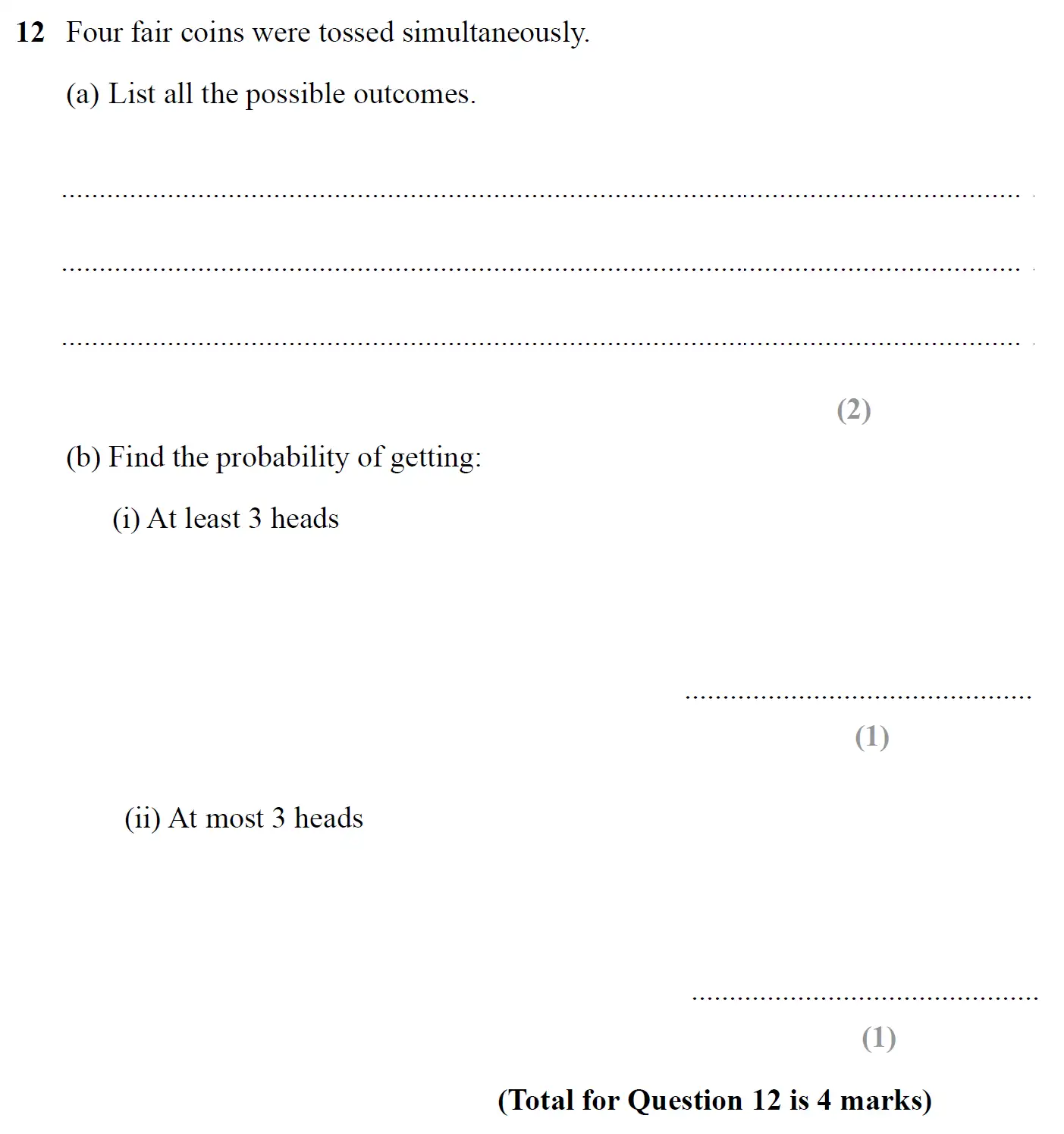 Question 12 - SET 1 - GCSE Higher Calculator Maths Predicted Paper 3