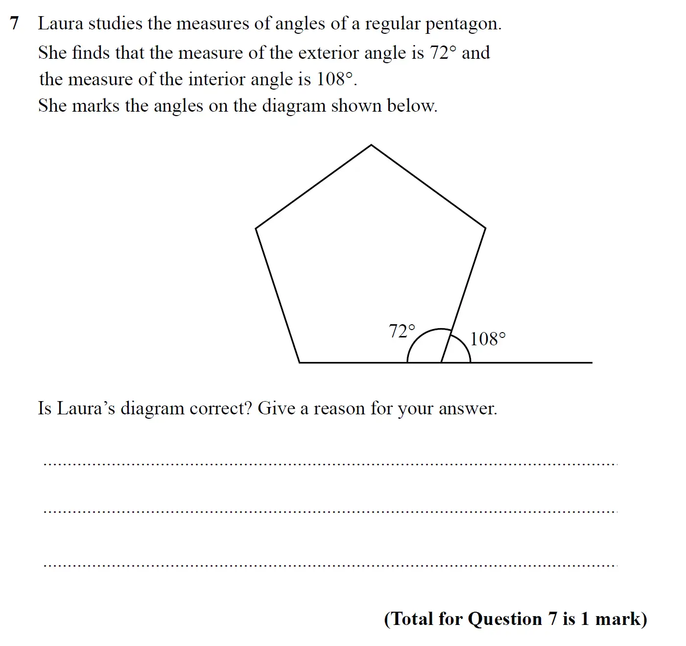 Question 07 - SET 1 - GCSE Higher Calculator Maths Predicted Paper 3