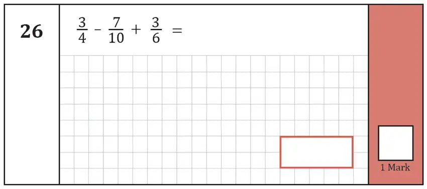 Question 26 - Predicted Paper - Maths KS2 SATs Test Paper 8 - Arithmetic Part A - 2026