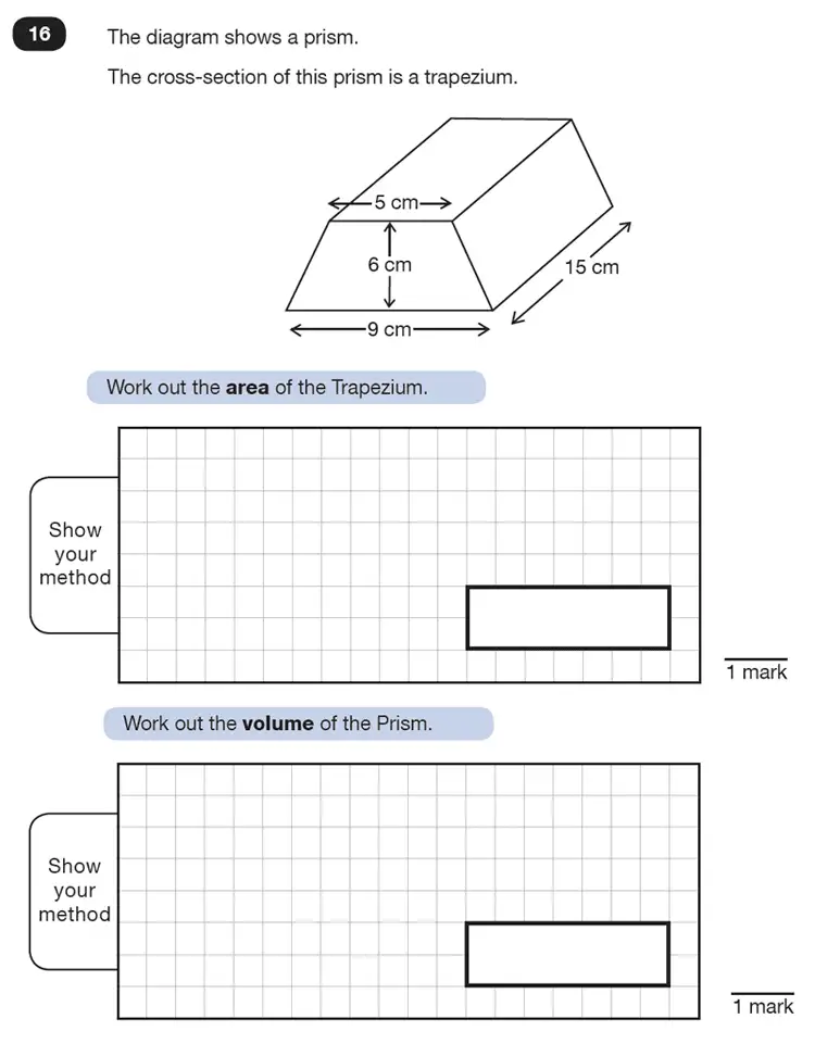 Question 16 - Predicted Paper - Maths KS2 SATs Test Paper 8 - Reasoning Part B - 2026