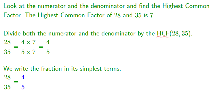 GCSE Equivalent Fractions Image 01