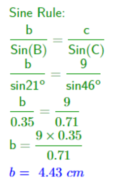 GCSE Sine Rule Solution 03b
