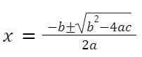Quadratic Folrmula Maths Formula 01