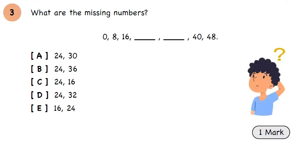 Question 3 - Year 3 - Numbers and Place Value - Assessment 3