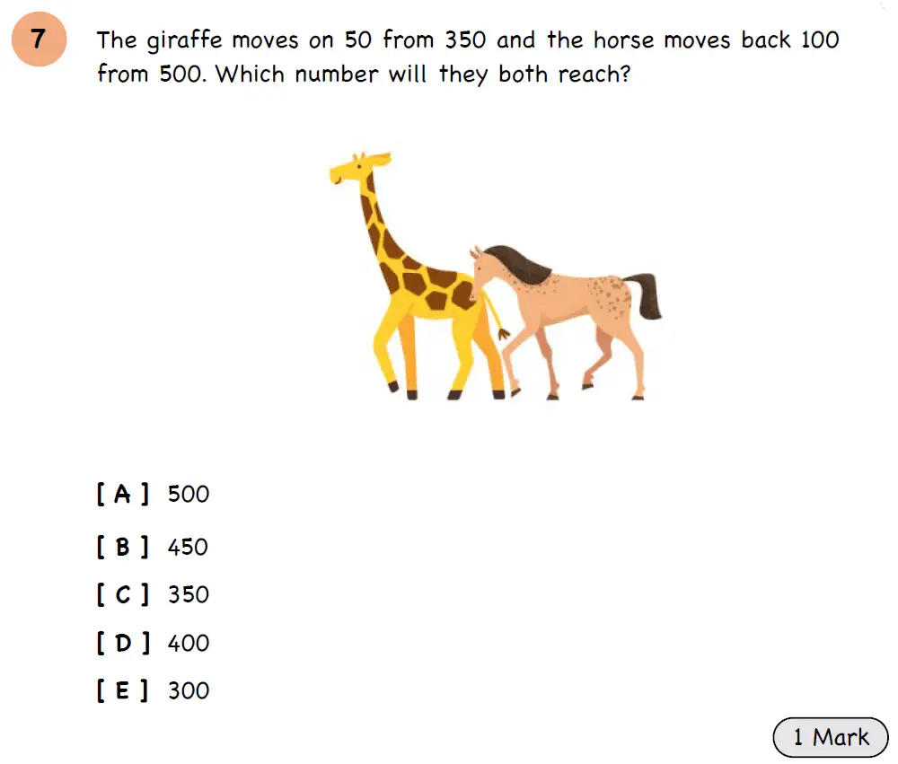 Question 9 - Year 3 - Numbers and Place Value - Assessment 3